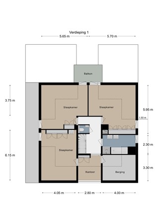 Floorplan - Parklaan 12, 6291 EJ Vaals
